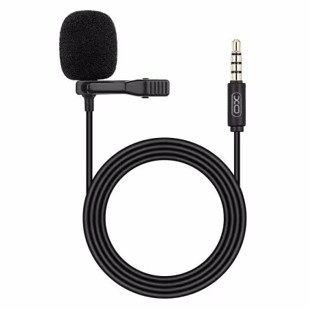 Wired Black Lavalier Microphone
