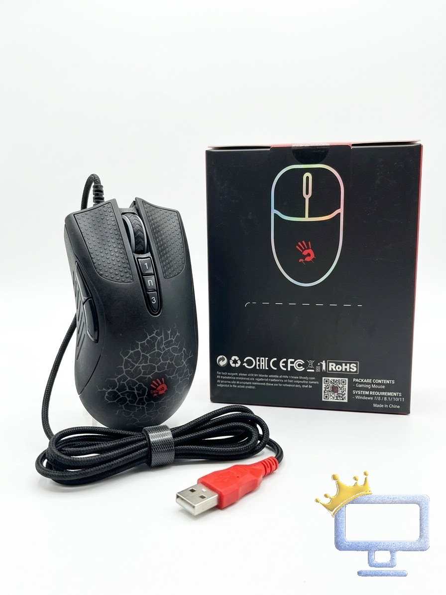Bloody Wired Optical Gaming Mouse (Crackled Light Design)
