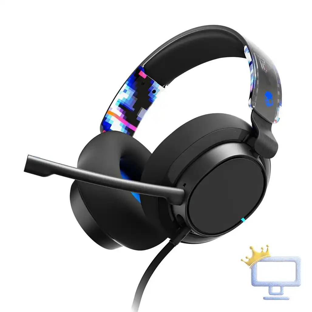 Skullcandy SLYR Pro Over-Ear Noise Cancelling Headphones - Blue Digi-Hype | NEW |